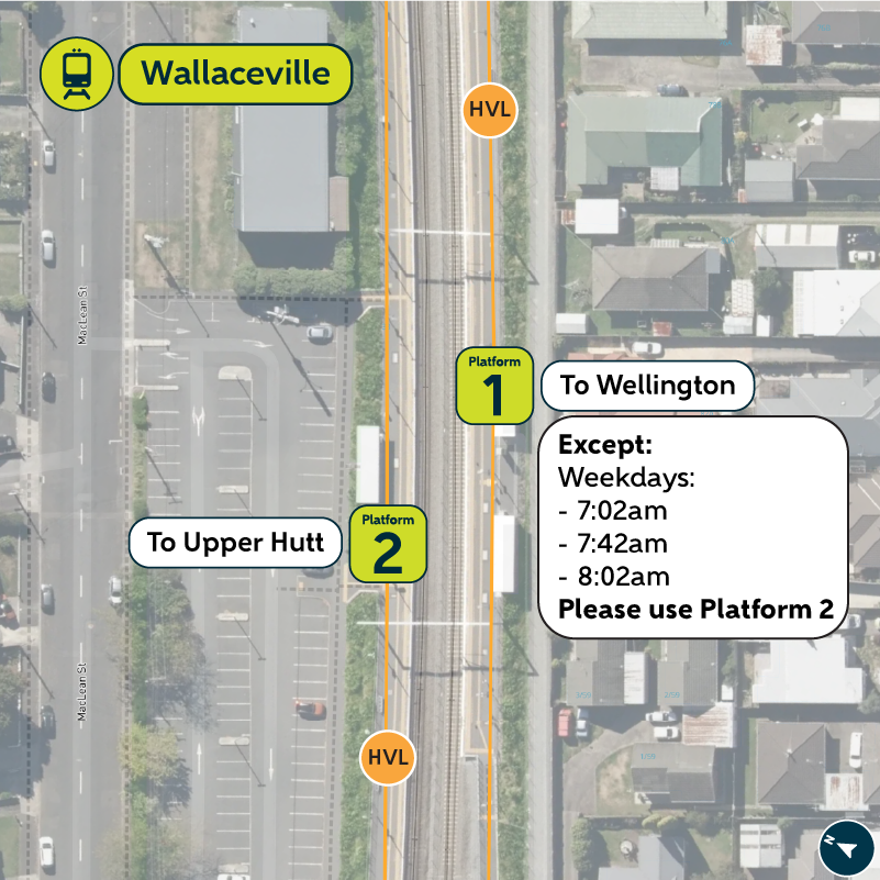 Image showing Wallaceville Station platforms 1 and 2